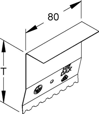 Niedax Stoßstellenverbinder DSTE 170-78T80