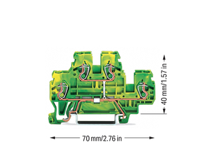 WAGO GmbH & Co. KG Doppelstockklemme 0,08-2,4qmm gr/ge 870-507