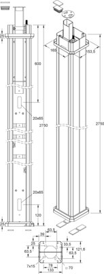 Niedax Energies.Dopp.Deckel ESDD 133/2750 C