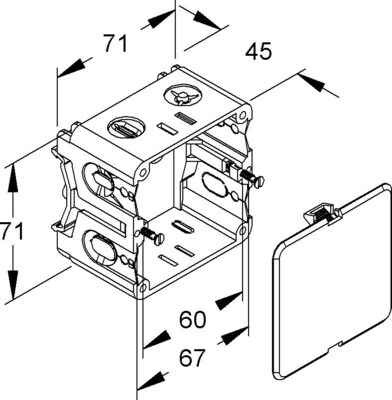 Niedax Abzweigdose GDV 70/45