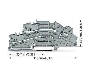 WAGO GmbH & Co. KG Installationsetagenklemme 4mm² grau L/L 2003-6642