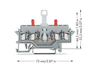 WAGO GmbH & Co. KG 4-Leiter-Trennklemme 280-627