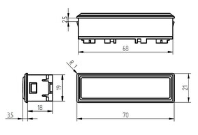 Grothe Klingeltaster KKO 2112 BR