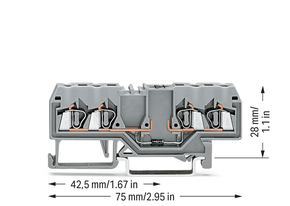 WAGO GmbH & Co. KG Diodenklemme 4-Leiter 280-815/281-410