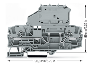 WAGO GmbH & Co. KG Sicherungsklemme 2-Leiter, grau 2006-1611