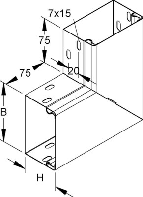 Niedax Flachwinkel, 90 Grad LEWC 60.100