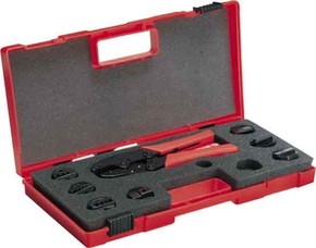 Cimco Werkzeuge Crimpzangen-Set DNT m. 7 Einsätzen 106210