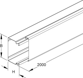 Niedax LS-Kanal Unterteil+Deckel LUK 100.100 E3