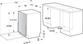 Gorenje EB-Geschirrspüler 16MG,9,5L,38dB ULTRA16BWIFI