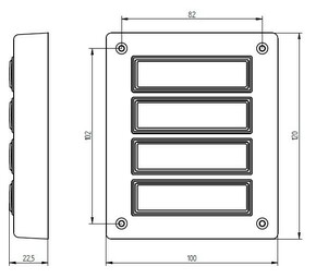 Grothe Etagenplatte ETA 634 WS