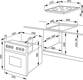 Amica EB-Herdset FineDesign,60cm EHC 933 041 E