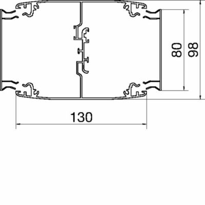 Tehalit DA200 doppelt Spanntechnik 3,4 - 3,7 m, Alu na DAS280 3400 ELN
