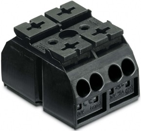 WAGO GmbH & Co. KG 4L-Gerätanschlussklemme 2-polig schwarz 862-552