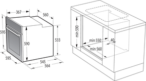Gorenje EB-Herdset-Hi-Light Duo Set CX bas BC6715E02XK+ECD641BX