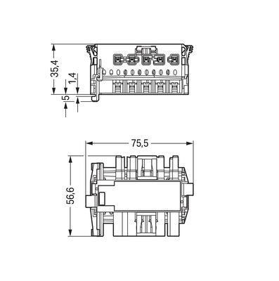 WAGO GmbH & Co. KG Linect-T-Steckverbinder Buchse-Stecker 5-p. 770-7105
