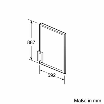Siemens MDA EB-Kühlgerät+Vortür KI22L2FE0+KF20ZAX0 KBG22L2FE0