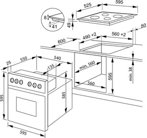 Amica EB-Herdset 60cm,MF9,eds EHC 12760 E