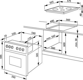 Amica EB-Herdset ScandiumDesign EHC 12761 E eds