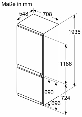 Siemens MDA EB-Kühl/Gefrierkombi iQ500 KB96NADD0