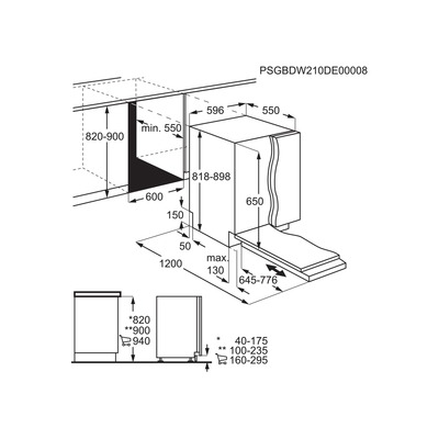 Electrolux AEG MDA EB-Geschirrspüler Ecoline,Serie 6000 GI6200C2SG