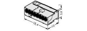 WAGO GmbH & Co. KG Verb.dosenklemme lichtgrau 8x0,6-0,8mm 243-308