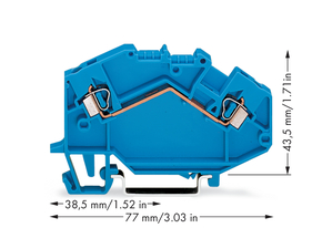 WAGO GmbH & Co. KG Durchgangsklemme 0,08-2,5mmq blau 780-604