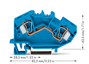 WAGO GmbH & Co. KG Durchgangsklemme 0,2-10mmq blau 784-604