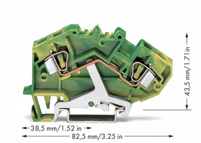 WAGO GmbH & Co. KG Schutzleiterklemme 0,2-6mmq gn/gelb 782-607