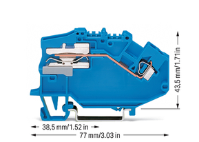 WAGO GmbH & Co. KG Trennklemme 0,08-2,5mmq blau 780-613