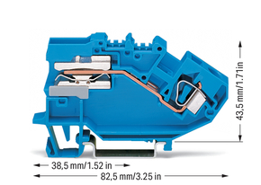 WAGO GmbH & Co. KG Trennklemme 0,2-6mmq blau 782-613