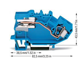 WAGO GmbH & Co. KG Trennklemme 0,2-10mmq blau 784-613
