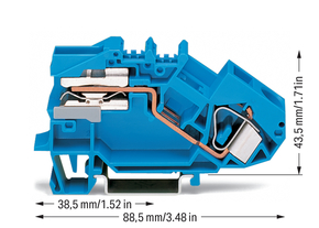 WAGO GmbH & Co. KG Trennklemme 0,2-16mmq blau 783-613
