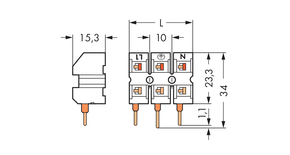 WAGO GmbH & Co. KG Steckerteil univers. 2,5qmm 3pol 272-453/272-485