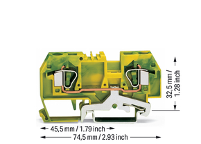WAGO GmbH & Co. KG Schutzleiterklemme gn/ge 0,2-6qmm 282-907