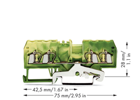 WAGO GmbH & Co. KG Schutzleiterklemme gn/ge 0,08-2,5qmm 280-837