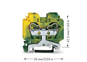 WAGO GmbH & Co. KG Schutzleiterklemme 0,2-10mmq gn/gelb 284-107