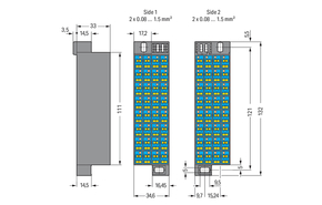 WAGO GmbH & Co. KG Rangierwabe 32p.(4x1,5)BL.1-32S 726-341