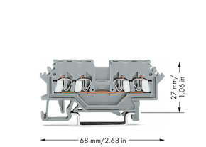 WAGO GmbH & Co. KG Durchgangsklemme 0,08-1,5mmq grau 279-621