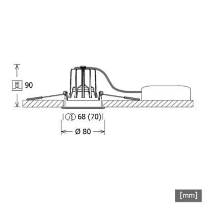 LTS Licht&Leuchten LED-Einbaustrahler 3000K 830 15Gr FLIR 100.1030.15 weiß