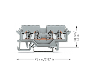 WAGO GmbH & Co. KG Durchgangsklemme 0,08-2,5mmq grau 280-621