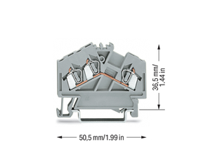 WAGO GmbH & Co. KG Durchgangsklemme gr 0,08-2,5qmm 280-641