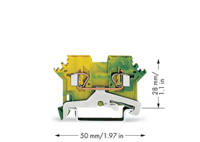 WAGO GmbH & Co. KG Schutzleiterklemme 0,08-2,5mmq gn/gelb 280-607