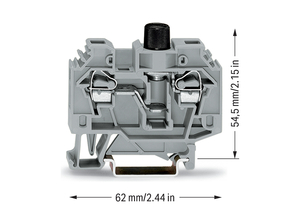 WAGO GmbH & Co. KG Sicherungsklemme 0,2-6qmm grau 282-122