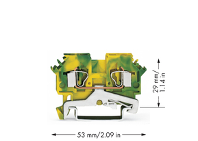 WAGO GmbH & Co. KG Schutzleiterklemme 0,08-4mmq gn/gelb 281-607