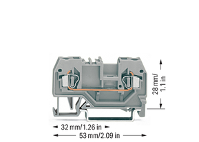 WAGO GmbH & Co. KG Durchgangsklemme gr 0,08-2,5qmm 280-901