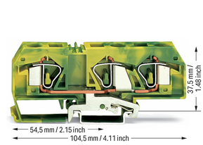 WAGO GmbH & Co. KG Schutzleiterklemme 0,2-16mmq gn/gelb 283-677