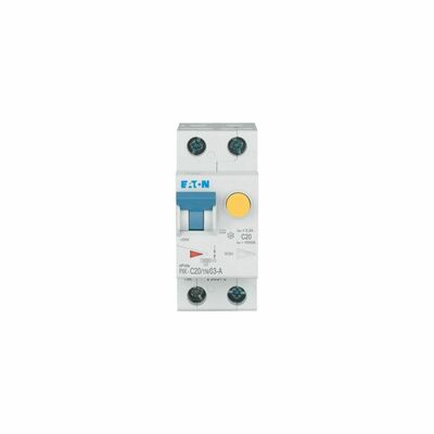 Eaton FI/LS-Kombischalter C 20A 1p+N, 300mA PXK-C20/1N/03-A
