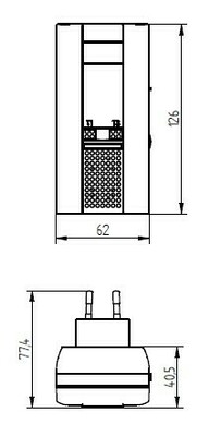 Grothe Steckdosenfunkgong Empf. 6Melodien/Blitzl.,ws MISTRAL 400E