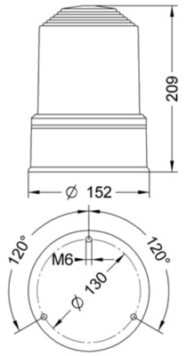 Grothe Blitzleuchte or 240V BLZ-R 7357