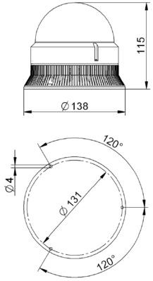 Grothe Blitzlicht rt 240V GBZ 8612